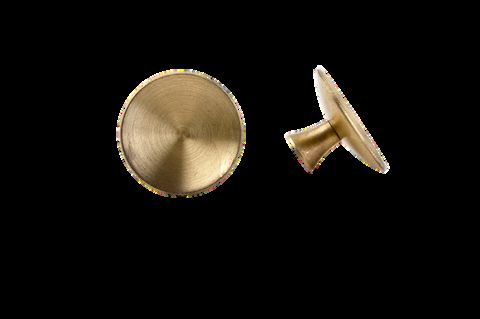 Brushed brass cabinet knobs