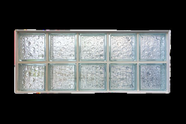 Glass block panel